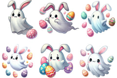 Easter Cute Ghost Clipart Bundle - CraftNest - Digital Crafting and Art