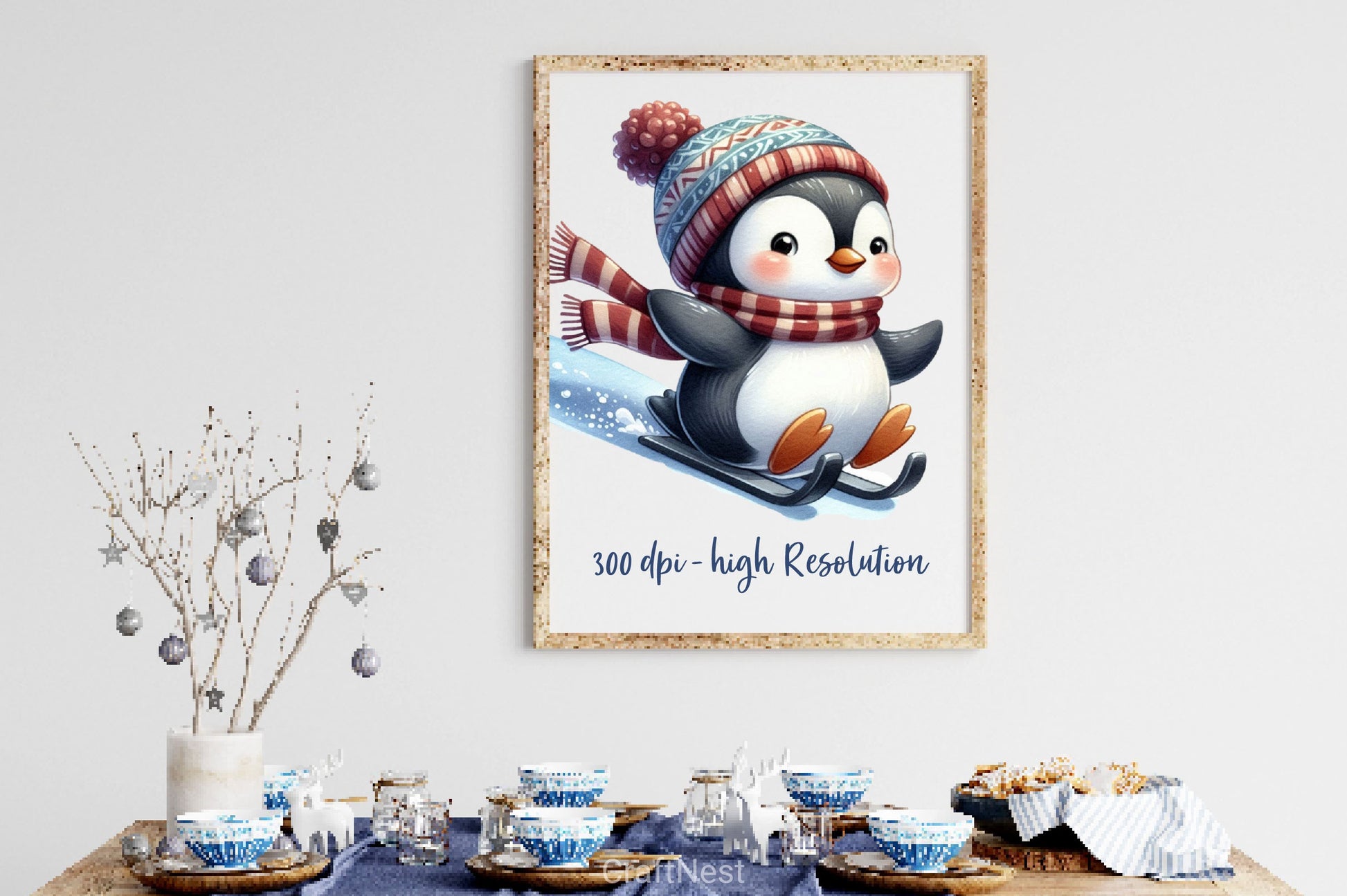 Ice Penguin Clipart Bundle 2 - CraftNest - Digital Crafting and Art