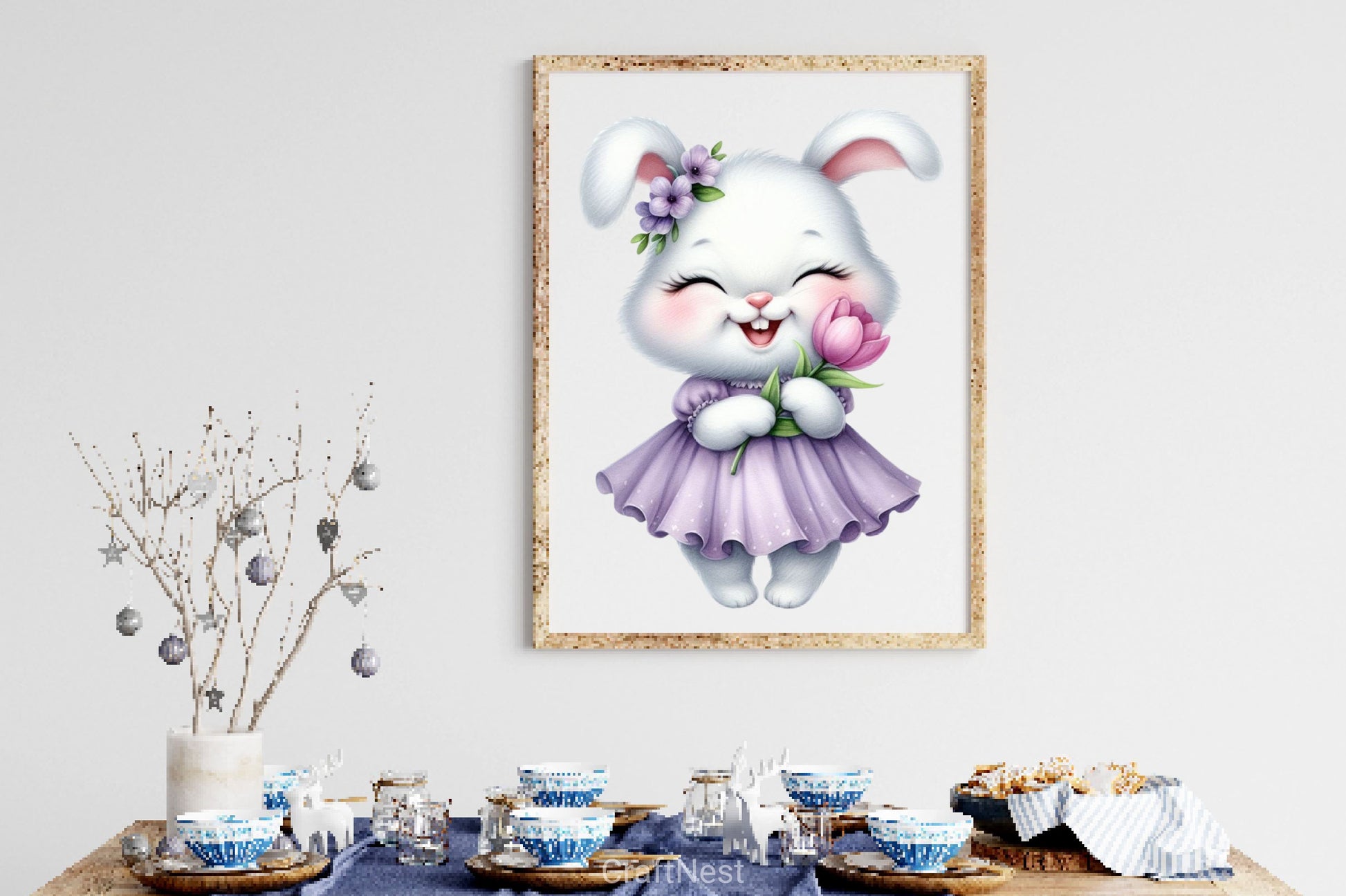 Adorable Easter Bunny Clipart Bundle - CraftNest - Digital Crafting and Art