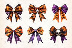 Halloween Bow Copy Clipart Bundle - CraftNest - Digital Crafting and Art