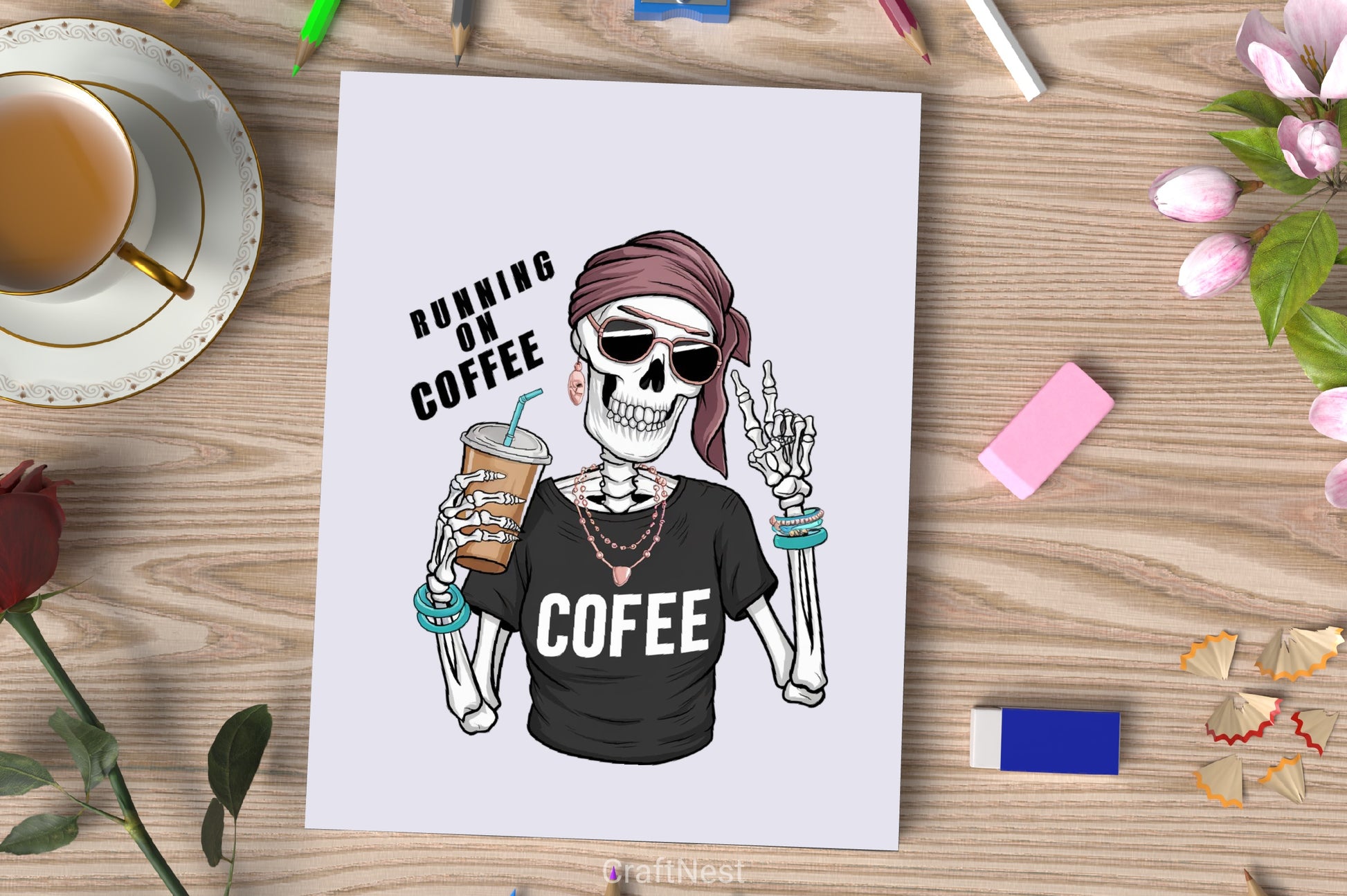 Stylish Skeleton Clipart Bundle 5 - CraftNest - Digital Crafting and Art