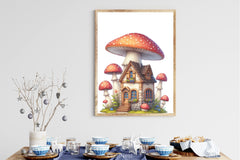 Mushroom House Clipart Bundle 1 - CraftNest - Digital Crafting and Art