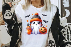 Cute Ghost Cute Halloween Clipart Bundle 6 - CraftNest - Digital Crafting and Art