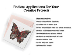 Steampunk Butterfly Clipart - CraftNest