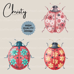 Ladybug Lovebug Clipart Bundle - CraftNest - Digital Crafting and Art