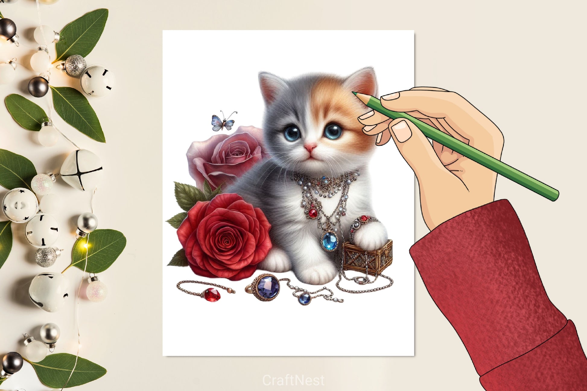 Kitten Jewelry Clipart Bundle - CraftNest - Digital Crafting and Art