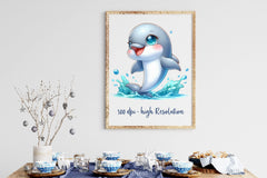 Cute Dolphin Clipart Bundle - CraftNest - Digital Crafting and Art