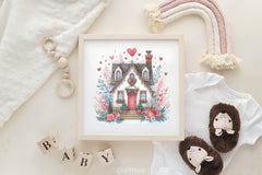 Romantic Valentines Day Cottage Clipart Bundle - CraftNest - Digital Crafting and Art