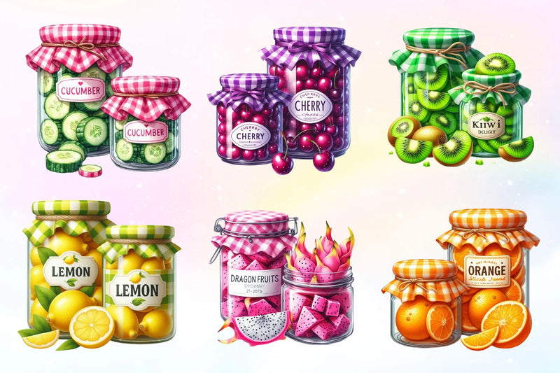 Jarful Joys Clipart Bundle - CraftNest - Digital Crafting and Art