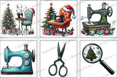 Christmas Sewing Clipart Bundle - CraftNest - Digital Crafting and Art