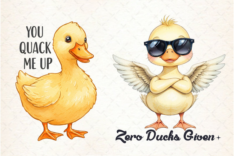 Sarcastic Ducks Quotes Clipart Bundle - CraftNest - Digital Crafting and Art
