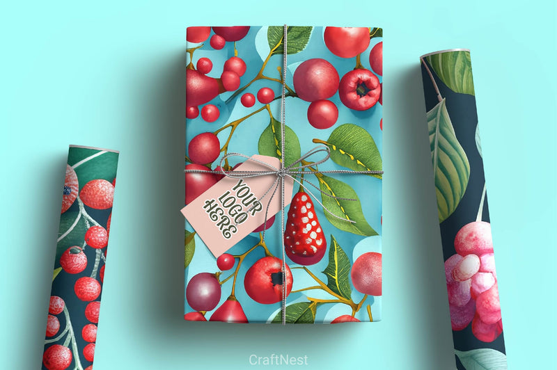 Watercolors Christmas Seamless Pattern Digital Paper - CraftNest - Digital Crafting and Art