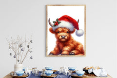 Christmas Baby Highland Cow Clipart Bundle - CraftNest - Digital Crafting and Art