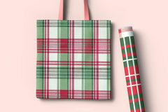 Christmas Plaid Linen Digital Paper - CraftNest - Digital Crafting and Art