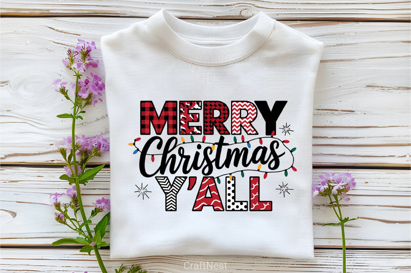 Merry Christmas Y'All Clipart Bundle - CraftNest - Digital Crafting and Art