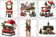 Christmas Teacher Clipart Bundle - CraftNest - Digital Crafting and Art