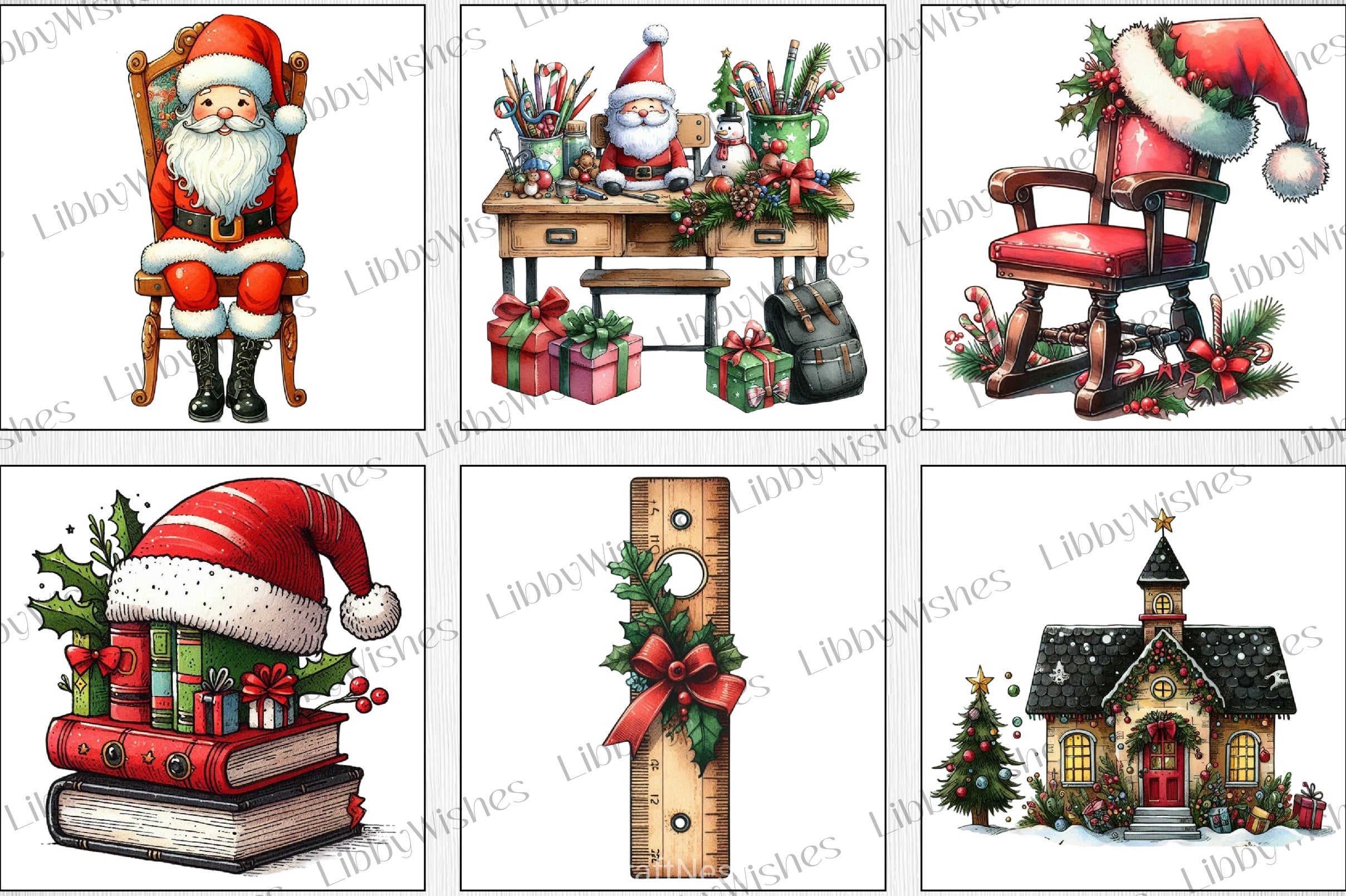 Christmas Teacher Clipart Bundle - CraftNest - Digital Crafting and Art