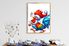 Funny Rooster Clipart Bundle - CraftNest - Digital Crafting and Art