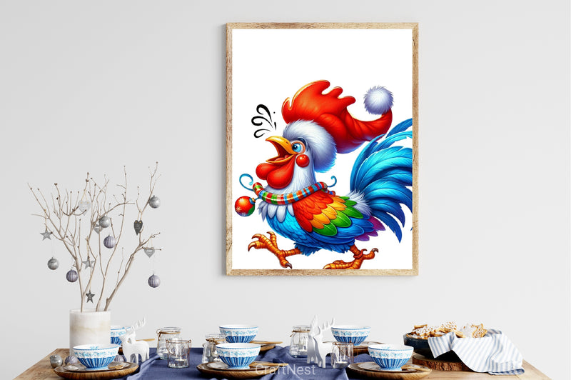 Funny Rooster Clipart Bundle - CraftNest - Digital Crafting and Art