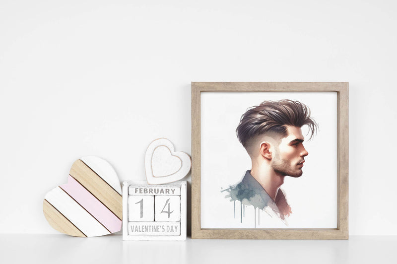 Male Hairstyle Clipart Bundle - CraftNest - Digital Crafting and Art