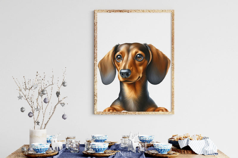 Cute Peeking Dogs Clipart Bundle - CraftNest - Digital Crafting and Art