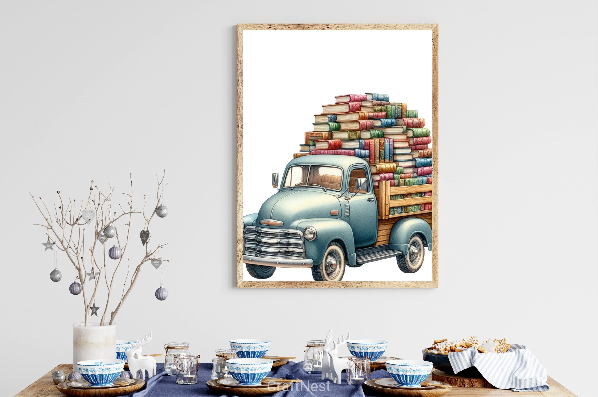 Books Truck Clipart Bundle - CraftNest - Digital Crafting and Art