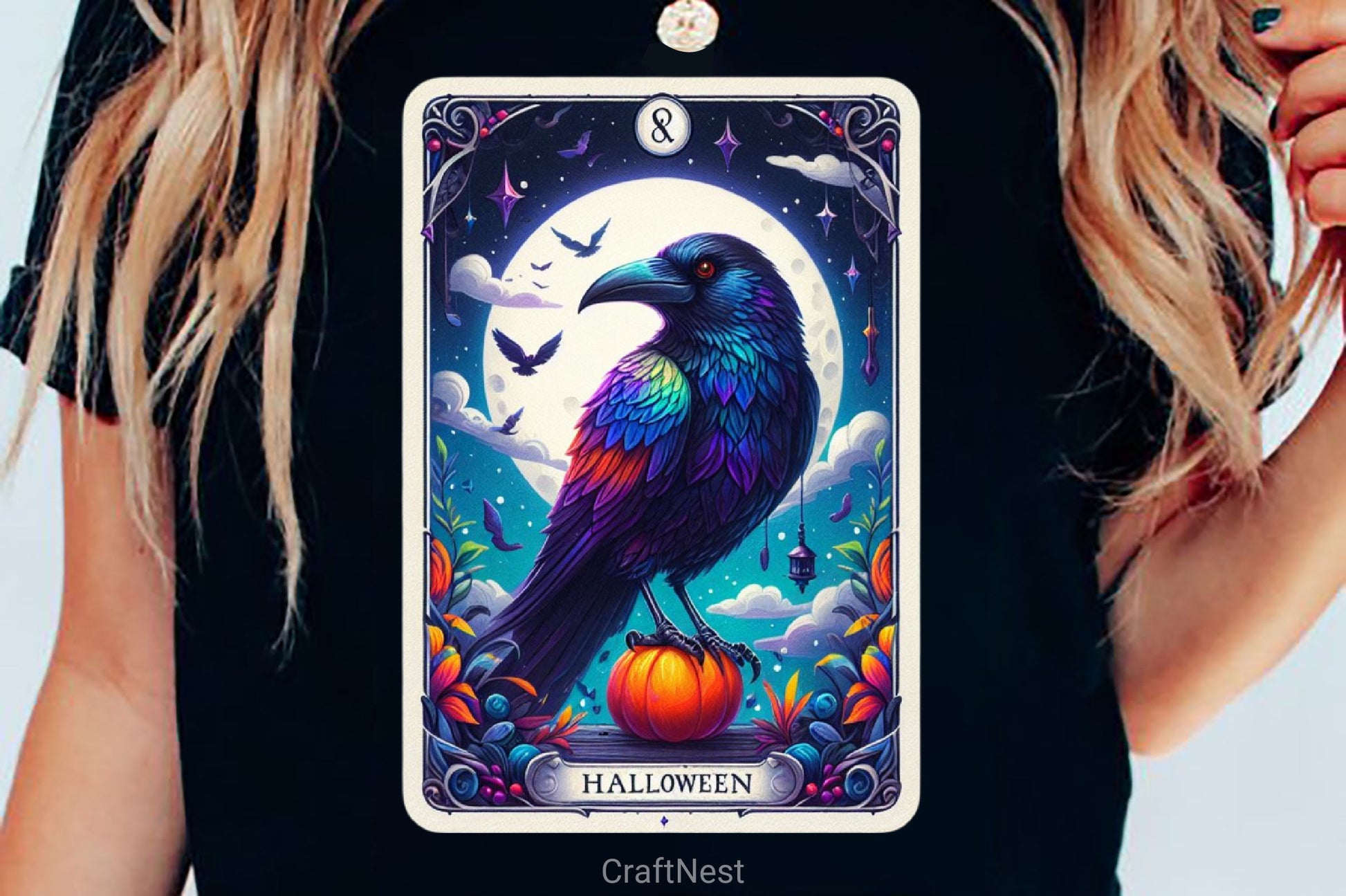 Raven Bird Tarot Card Clipart Bundle 6 - CraftNest - Digital Crafting and Art