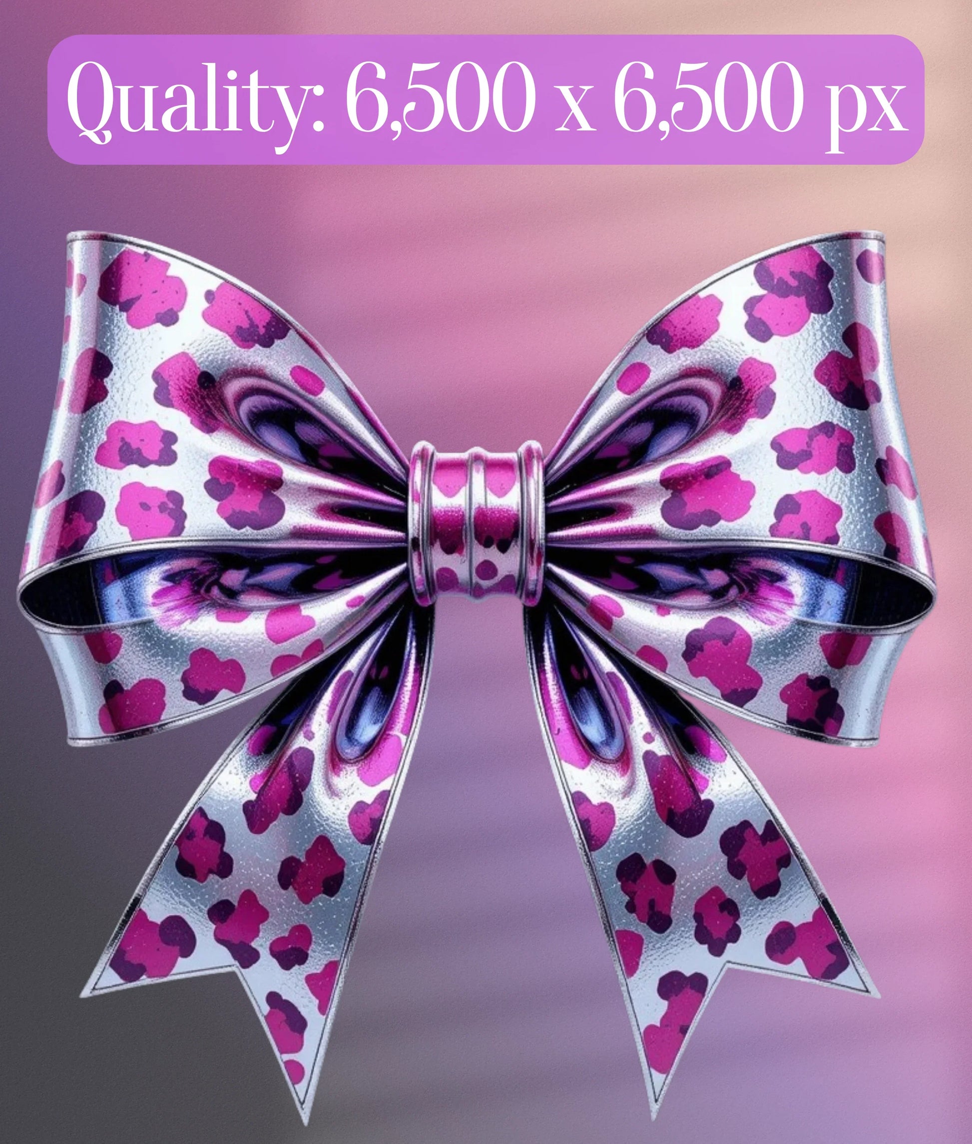 Neon Leopard Print Bow Clipart Bundle - CraftNest - Digital Crafting and Art
