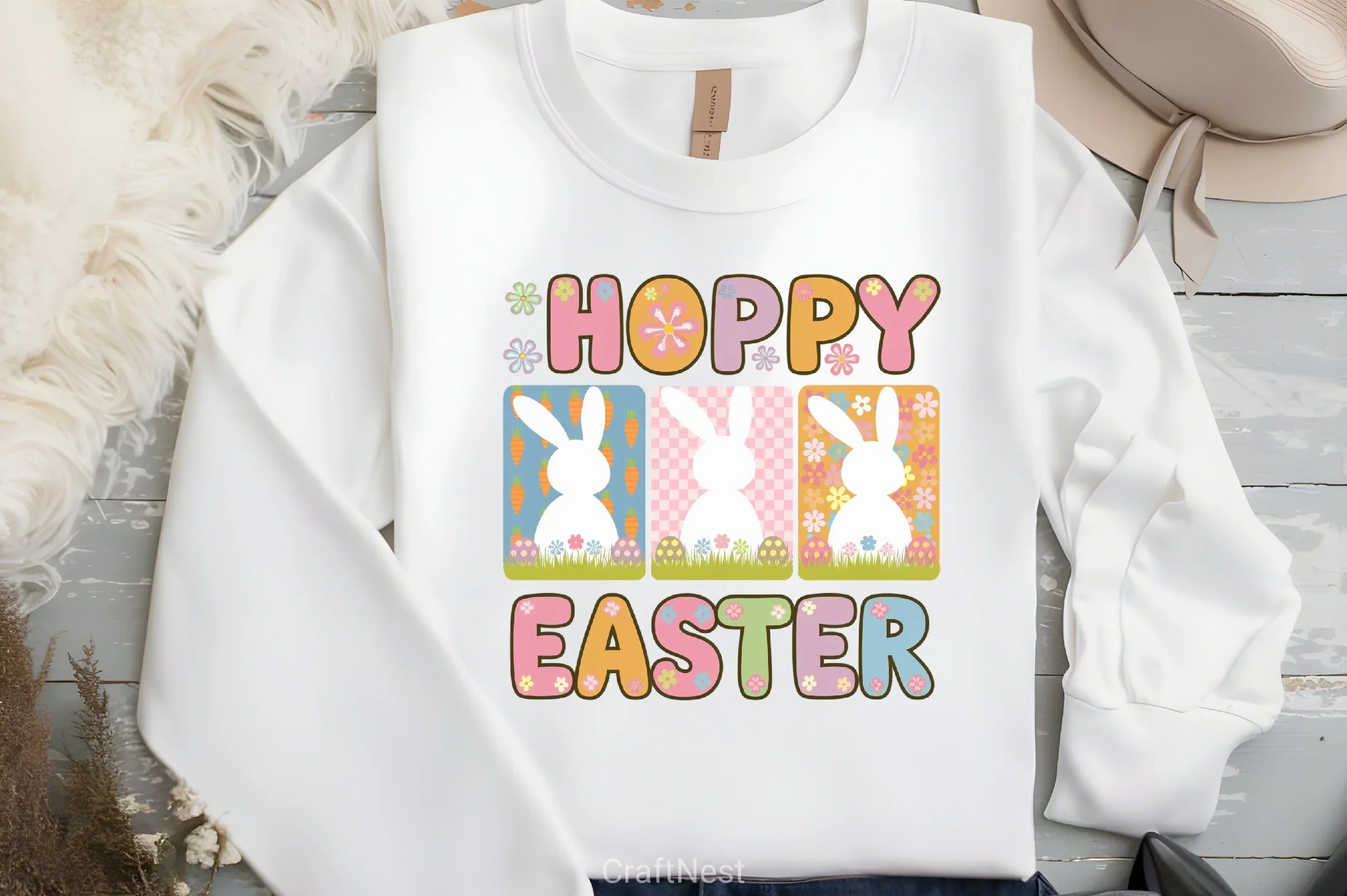 Hoppy Easter Bunny Clipart Bundle 44 - CraftNest - Digital Crafting and Art