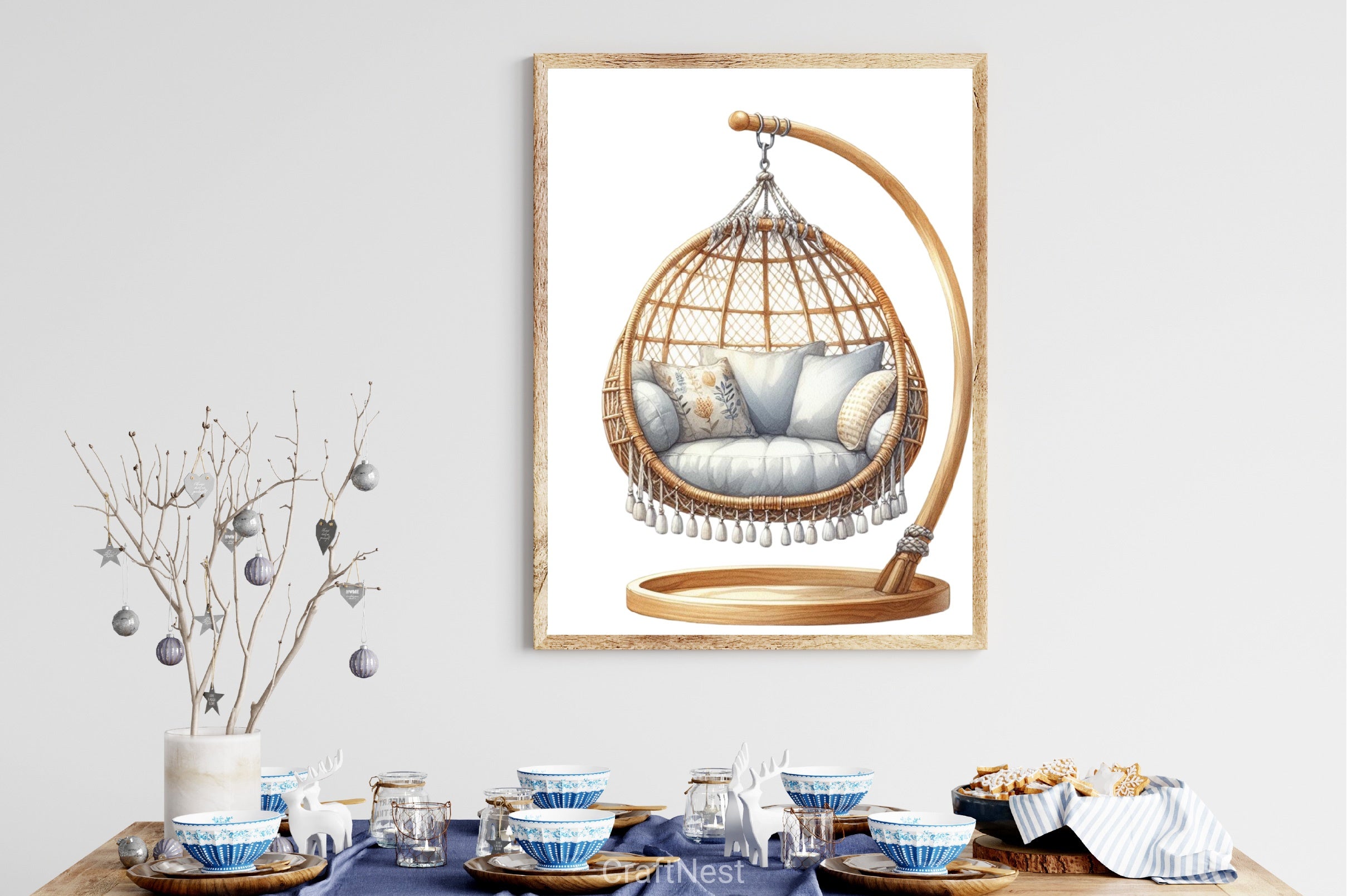 Hanging Chair Clipart Bundle - CraftNest - Digital Crafting and Art