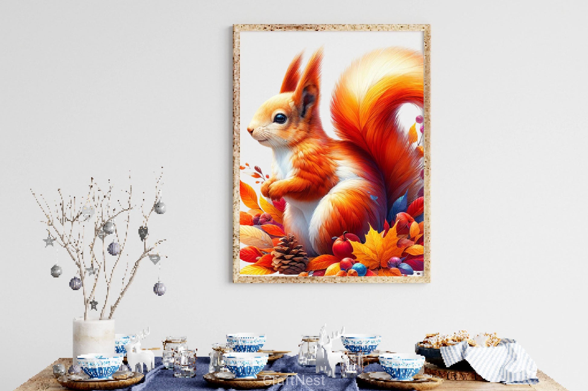 Autumn Squirrel Clipart Bundle 3 - CraftNest - Digital Crafting and Art