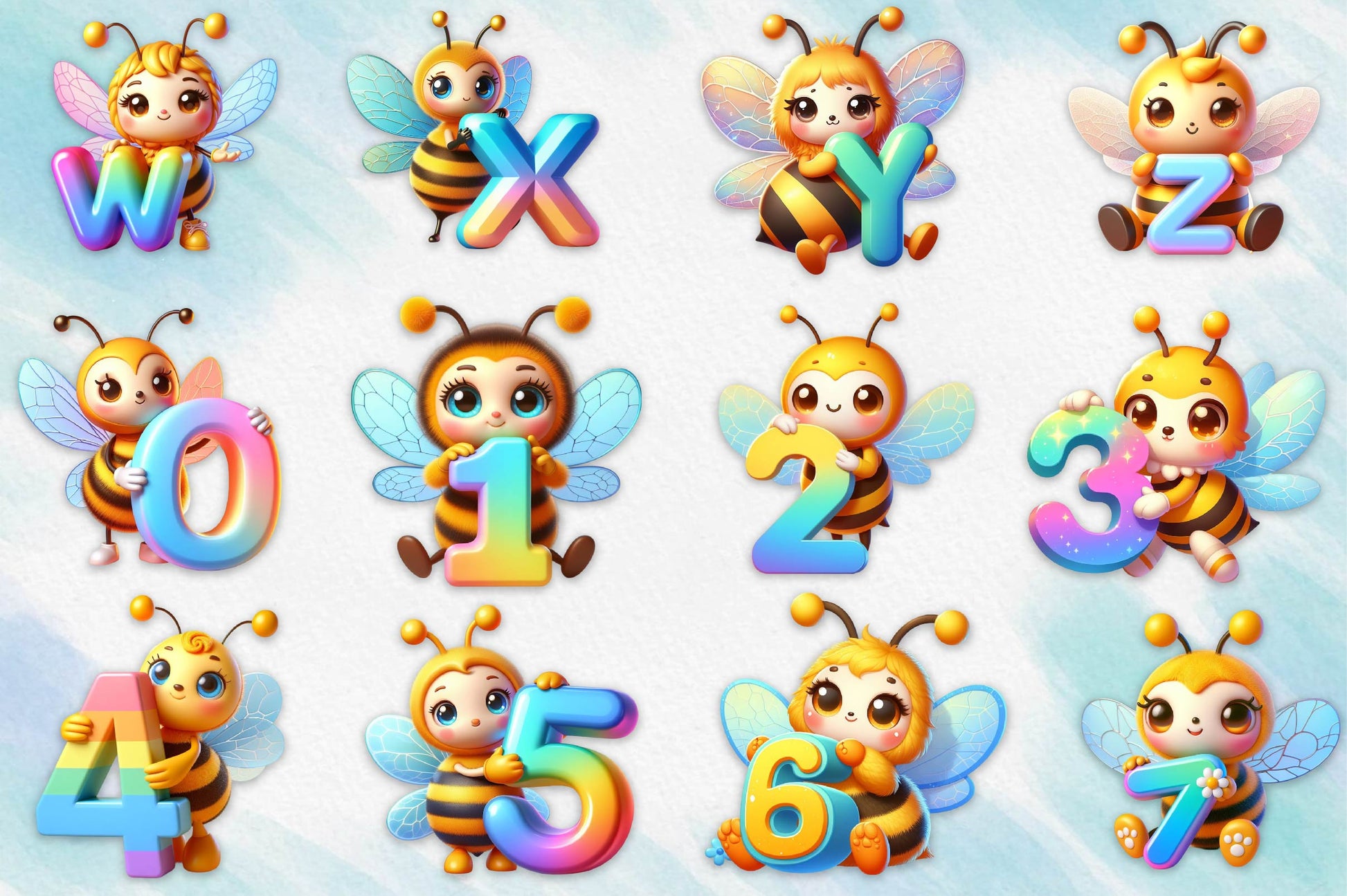 Butterfly Fairy Alphabet Clipart Bundle - CraftNest - Digital Crafting and Art