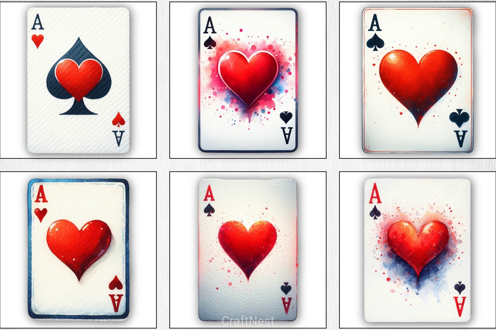 Valentine's Playing Card Clipart Bundle - CraftNest - Digital Crafting and Art