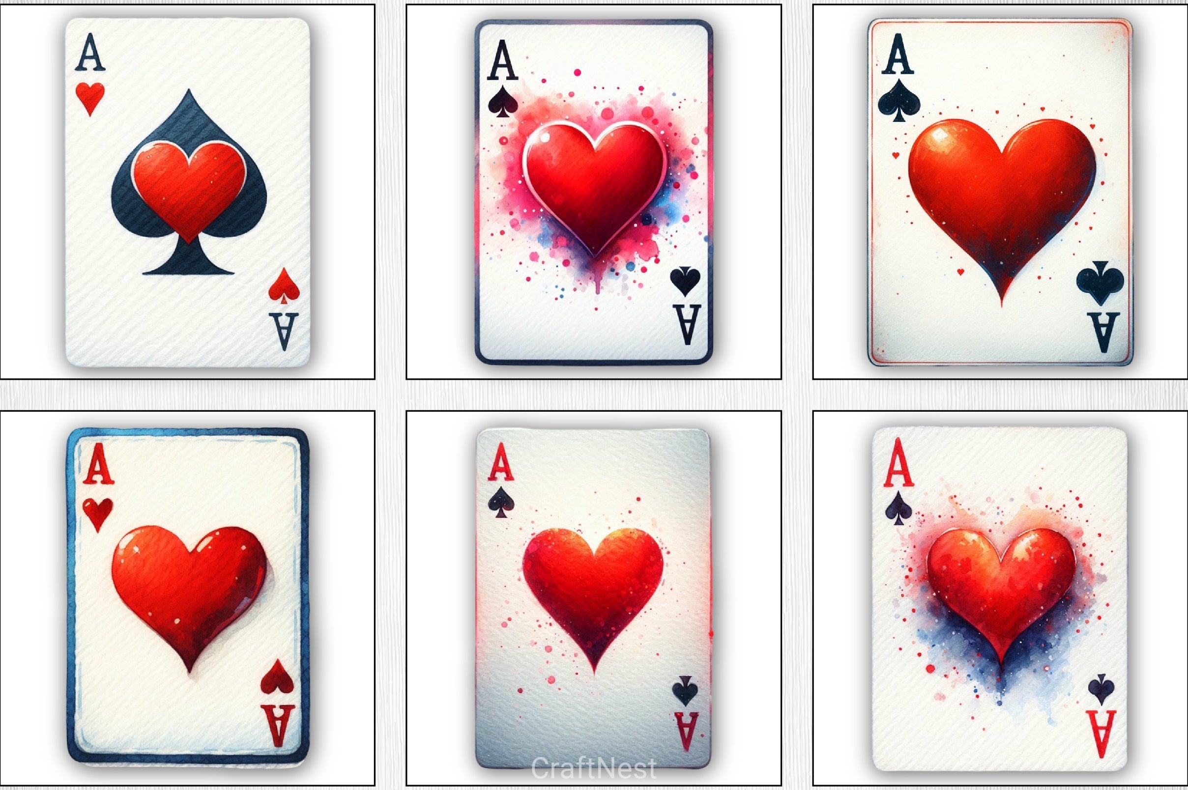 Valentine's Playing Card Clipart Bundle - CraftNest - Digital Crafting and Art