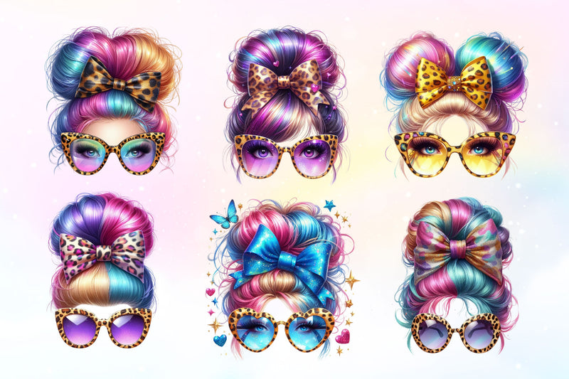 Messy Bun Mom Life Clipart Bundle 2 - CraftNest - Digital Crafting and Art