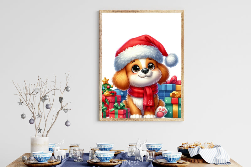 Christmas Dog Clipart Bundle 7 - CraftNest - Digital Crafting and Art
