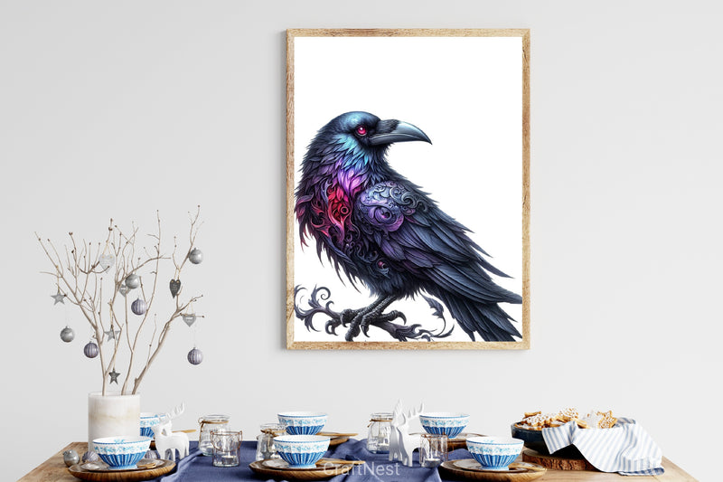 Halloween Gothic Raven Clipart Bundle - CraftNest - Digital Crafting and Art