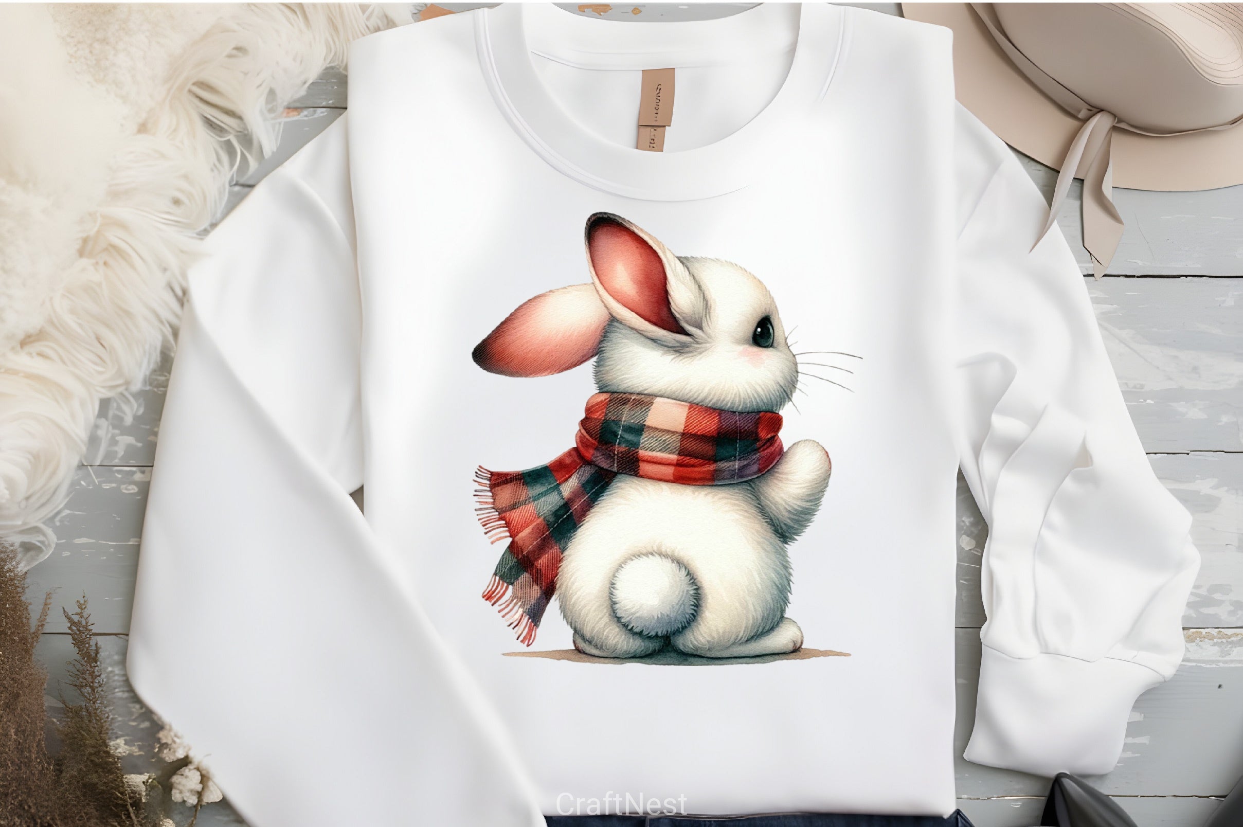 Bunny Back View Clipart Bundle 4 - CraftNest - Digital Crafting and Art