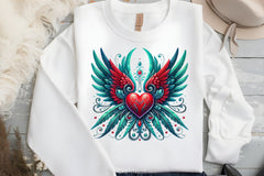 Heart Angel Wings Clipart Bundle 5 - CraftNest - Digital Crafting and Art