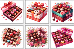 Valentine Chocolates Clipart Bundle - CraftNest - Digital Crafting and Art