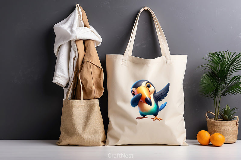 Cute Dabbing Toucan Clipart Bundle - CraftNest - Digital Crafting and Art