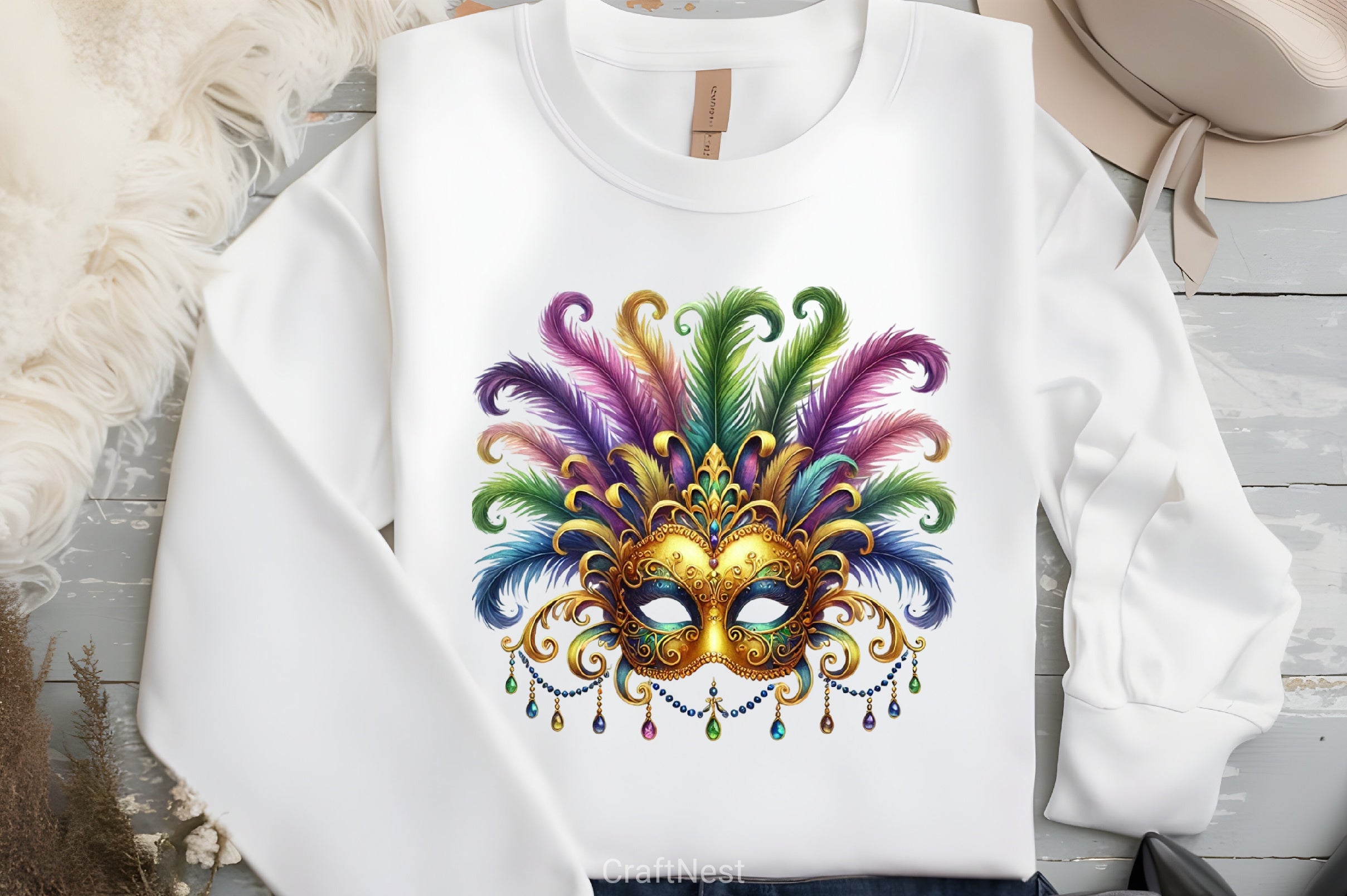 Mardi Gras Mask Clipart Bundle 1 - CraftNest - Digital Crafting and Art