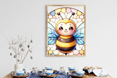 Bee Wind Spinner Stained Glass Clipart Bundle - CraftNest - Digital Crafting and Art
