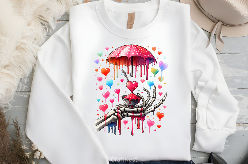 Valentine Skeleton Clipart Bundle 4 - CraftNest - Digital Crafting and Art