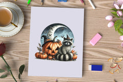 Halloween Raccoon Clipart Bundle 6 - CraftNest - Digital Crafting and Art