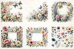 Spring Flower Clipart Bundle 8 - CraftNest - Digital Crafting and Art