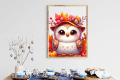 Cute Autumn Owl Clipart Bundle 2 - CraftNest - Digital Crafting and Art