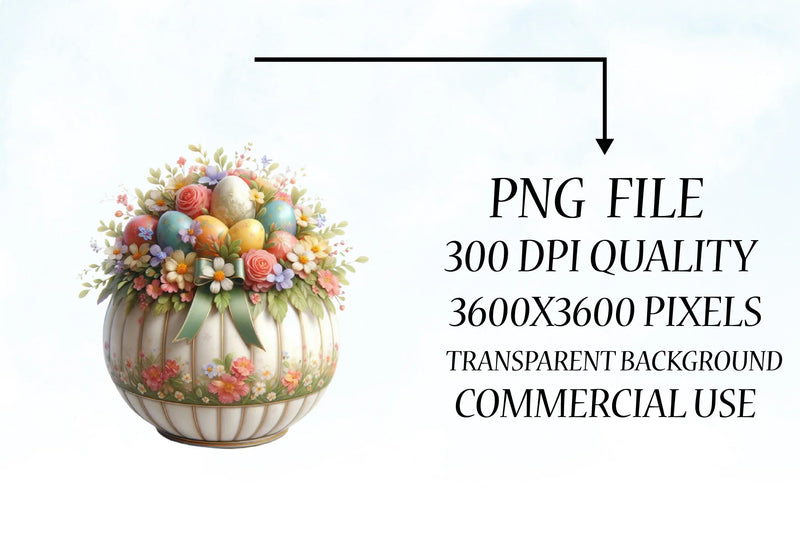 Floral Easter Jar Clipart Bundle - CraftNest - Digital Crafting and Art
