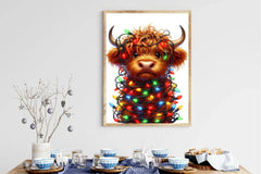 Christmas Highland Cow Clipart Bundle 9 - CraftNest - Digital Crafting and Art