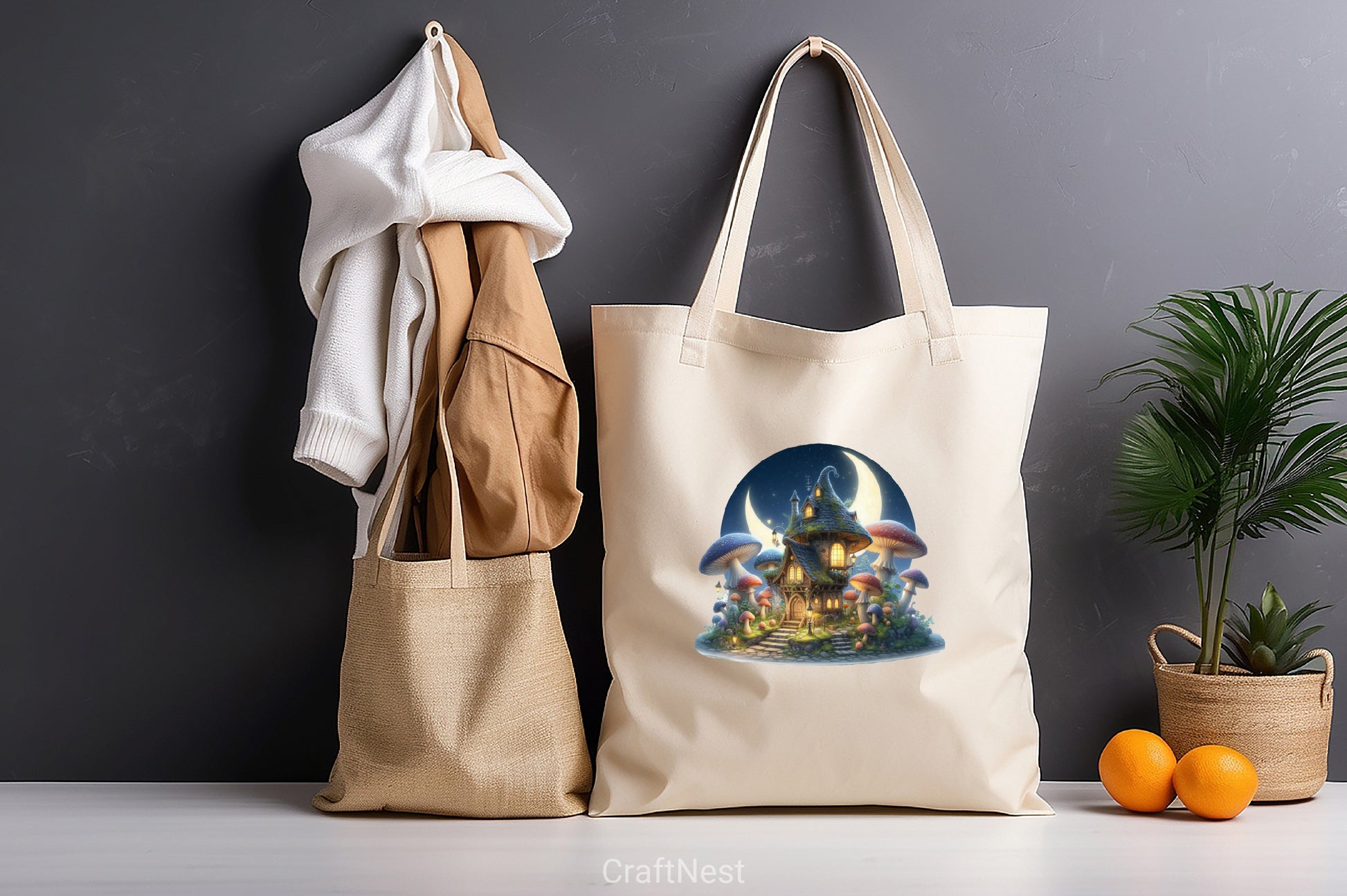 Fantasy Mushroom House Clipart Bundle - CraftNest - Digital Crafting and Art